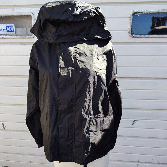 Buckingham Palace Light Weight Rain Jacket Size Small Full Zip With Hood Nylon - Picture 1 of 9